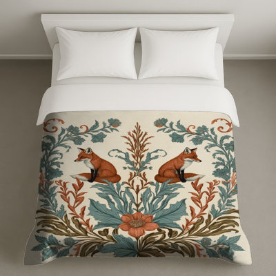 Housses de couette Fox Botanical Illustration