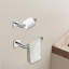 Ensemble de quincaillerie de salle de bain 5 pièces avec porte-serviettes et porte-serviettes en chrome poli