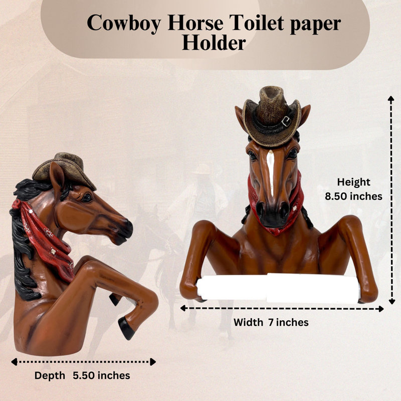 Porte-papier hygiénique en résine Western