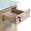 Thao Glass Top Metal Base Writing Desk