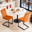 Culain Modern Velvet/Suede Upholstered Cantilever Dining Chair-841117032-870999595