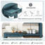Console / canapé avec tiroirs de rangement et tablette inférieure pour le vestibule-53931886