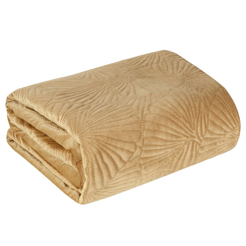 Keyaan Polyester Bedspread, W260 x L280cm, Black