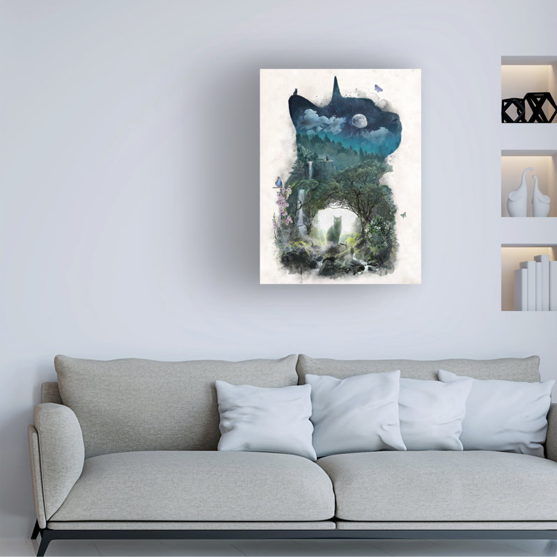 Art sur toile Barrett Biggers The Realm Of Cats, H 24 po x l 32 po