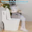 Toilette allongée une pièce à double chasse 1,1 / 1,6 GPF (siège inclus)-121283081-89181559