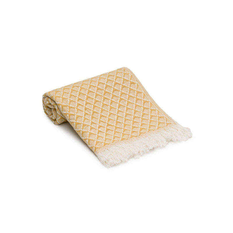 Ensemble de serviettes Serenity Grid, Moutarde