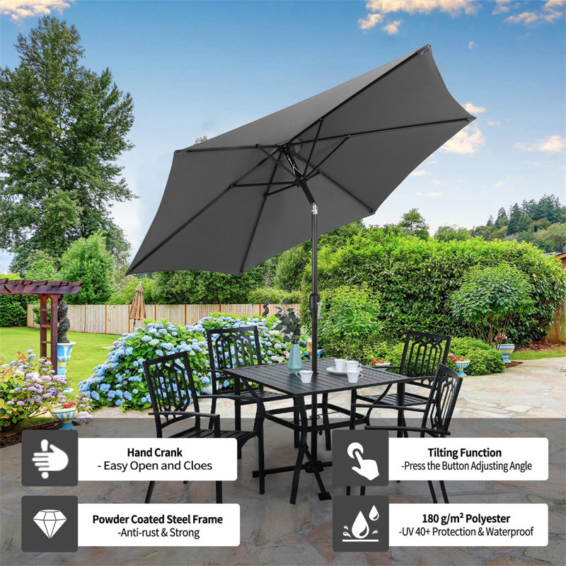 270cm Tilt Market Parasol