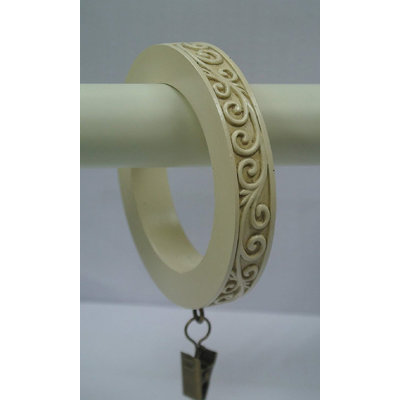 Anneau de rideau large scroll designer Harrelson