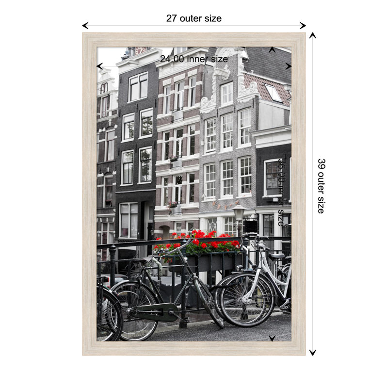 Cadre photo simple en bois, 24 po x 36 po