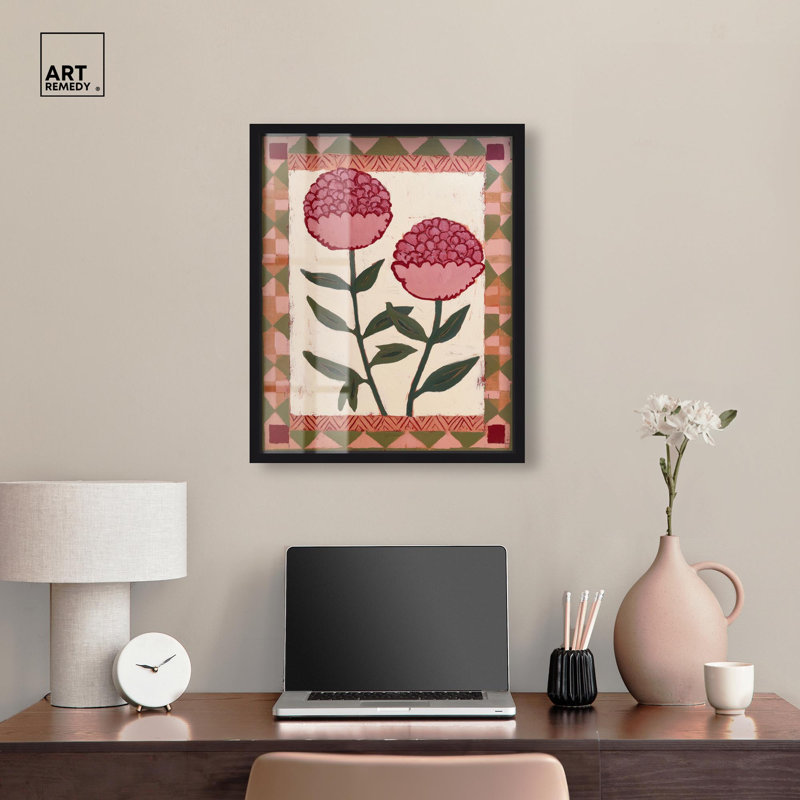 Décoration murale Rustic Bloom III Shadowbox par Art Remedy, cadre noir, 20 x 24, Cadre noir, H 25 po x l 21 po