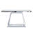 55.9" Modern Luxe Full-Body Mirror Entryway Table with Trapezoid Base – 360° Reflective Console Table, Sturdy Wooden Frame, Scratch-Resistant Design & Open Storage for Hallway, Living Room, Staircase