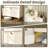 24 Pair Shoe Storage Cabinet with 3 Flip-out Drawers-1865293814