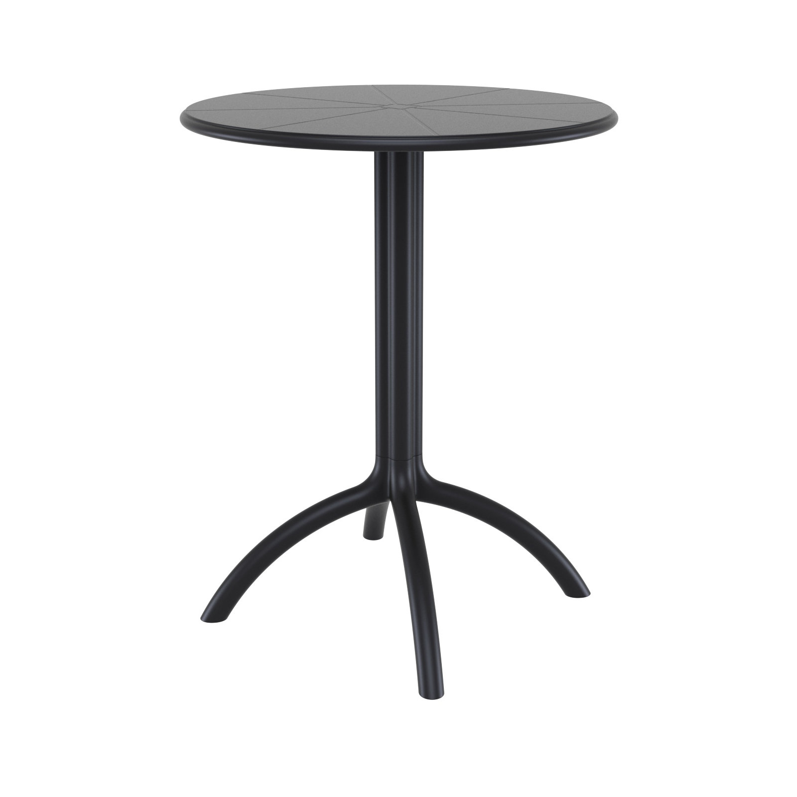 Jacinta 2 - Person 23.6" Bistro Set, Black