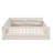 Upholstered Floor Daybed With Guardrail-2058728959