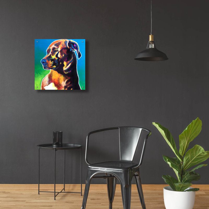 «Pit Bull - Twyla» par Dawg Painter, H 24 po x l 24 po x P 0,2 po