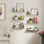Bibliothèque flottante pour la décoration de salon, bibliothèque murale, décoration murale, décor de maison de campagne et de style bohème, options de finition spéciale-61579245