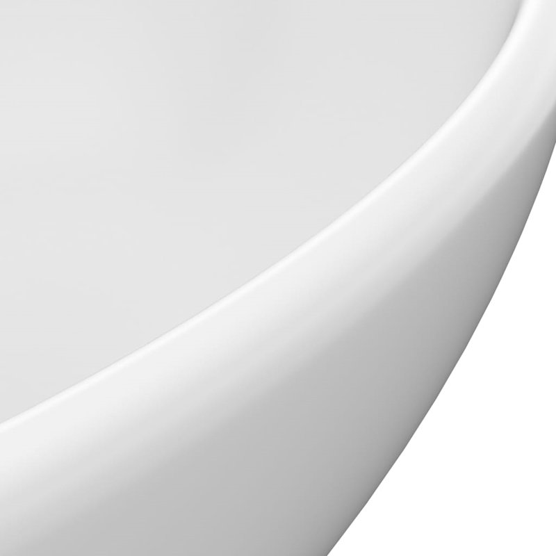 Belfry Bathroom Gline 400mm L x 330mm W Ceramic Oval Sink, White