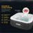 EZLIFE 6 Person Inflatable Hot Tub w/LED LIGHTING