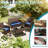 3-Piece Outdoor  Cushion  Covers Set(1 Big Cover+2 Small Covers), Covers Only-112894486