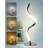 Modern Spiral Bedside Lamp - 3 Colours Touch Control LED Table Lamp,Silver