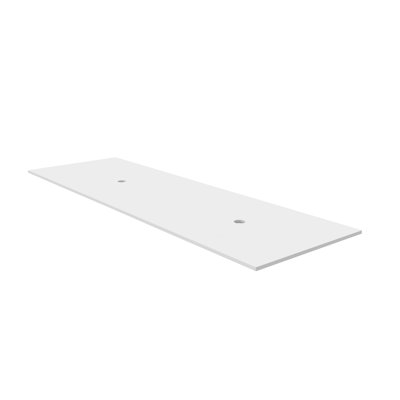 Plateau de meuble-lavabo double 60 po Modern