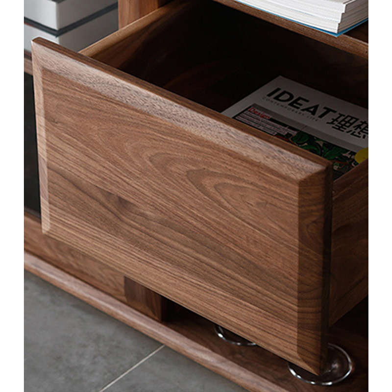 Rounded Corner Floor-Standing Accent Cabinet