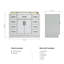 42" Single Bathroom Vanity Base only-680773300