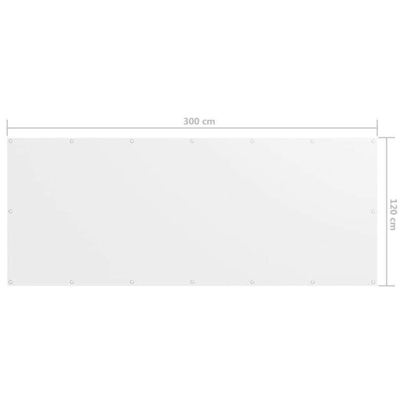 Filsinger 1.2cm x 3m Rectangular Shade Sail, White