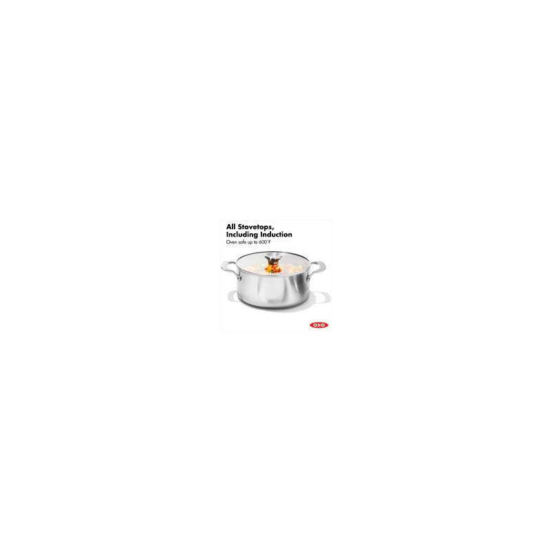 OXO Mira Tri-Ply Stainless Steel 5qt Stock Pot with Lid