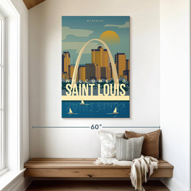 Affiche Aime Saint Louis Arch, H 48 po x l 32 po