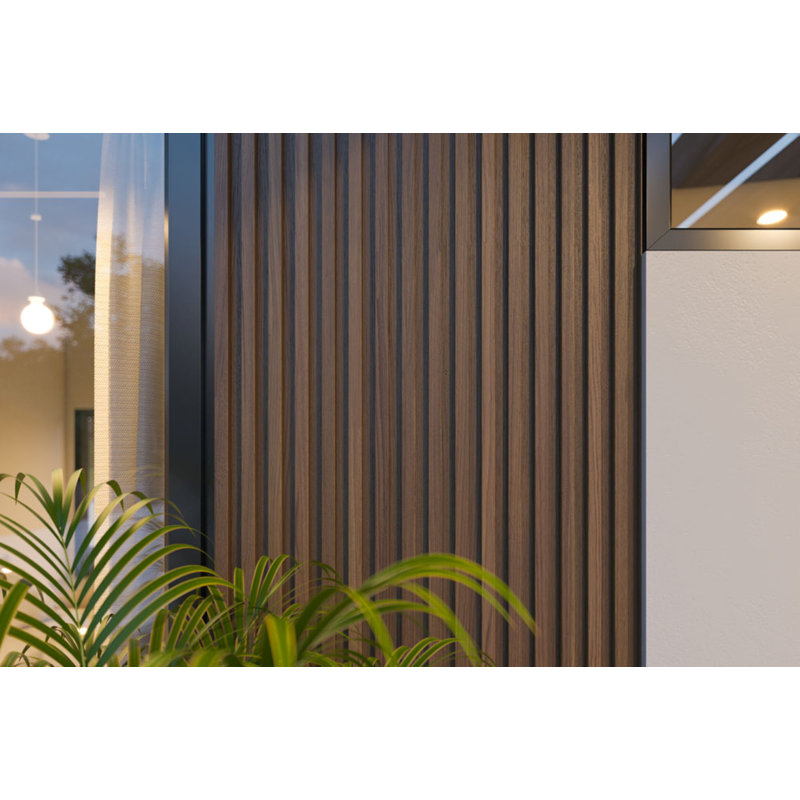 Panneaux de revêtement mural d'extérieur 107 po x 8,6 po - Système de revêtement européen pour les maisons, les bureaux, les façades et les murs de jardin