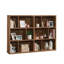Bibliothèque, finition brune