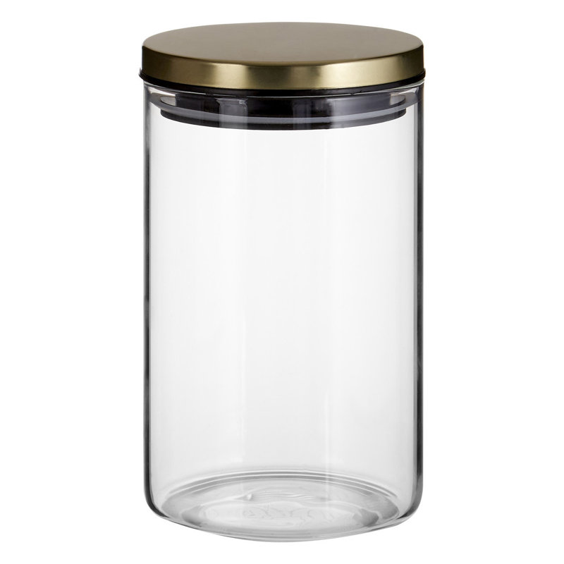 Glass Jar, 16cm H x 10cm W x 10cm D