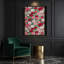 "Watercolor Botanical 34", art mural sur toile rose-1140423853