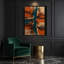«Abstract Landscape 95», art mural sur toile noire-1045885228
