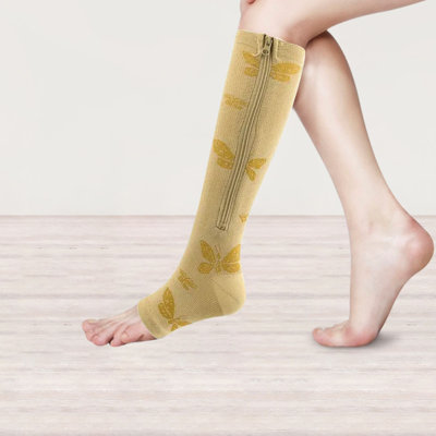 compression stockings Women's Socks 15-25 MmHg Socks Long Socks Travel Stockings Support Stockings For Varicose Veins Edema Flight Sports Travel