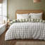 Brushed Seersucker Gingham Reversible Duvet Cover Set-103006339-103006336