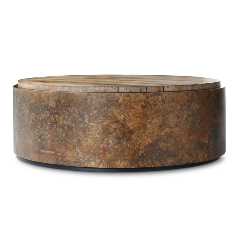 Kipp Coffee Table-Rust Aluminum