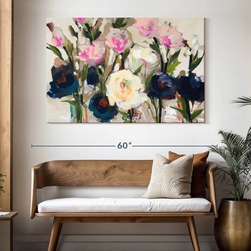 Avery Romantic Blossoms Neutral, 34" H x 51" W