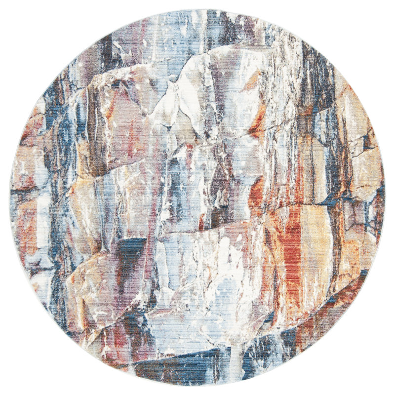 Massad Performance Abstract Rug, Round 7'