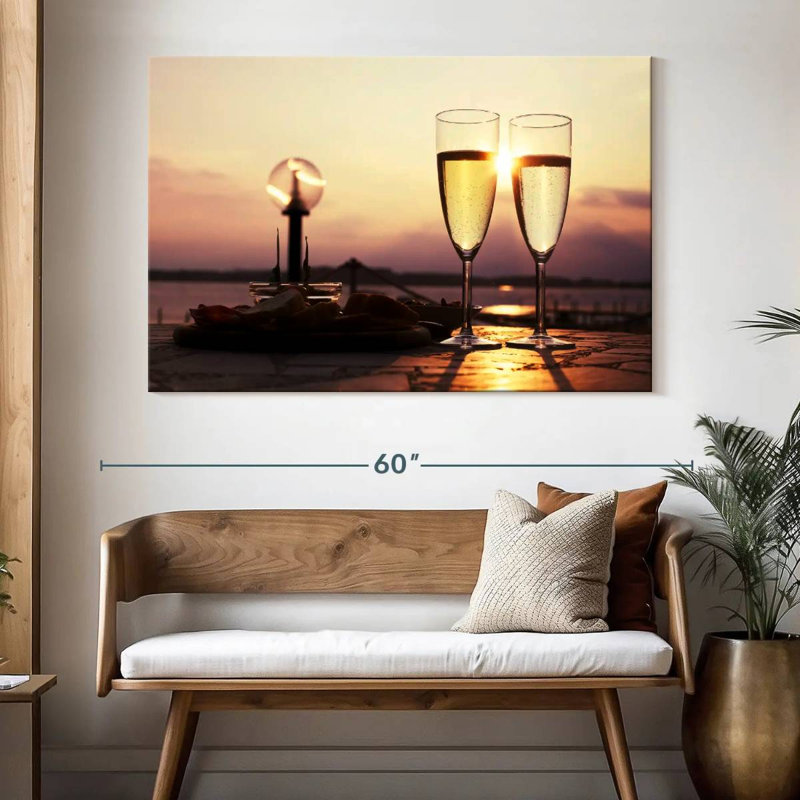 Yarlin Champagne Sunset, 34" H x 51" W