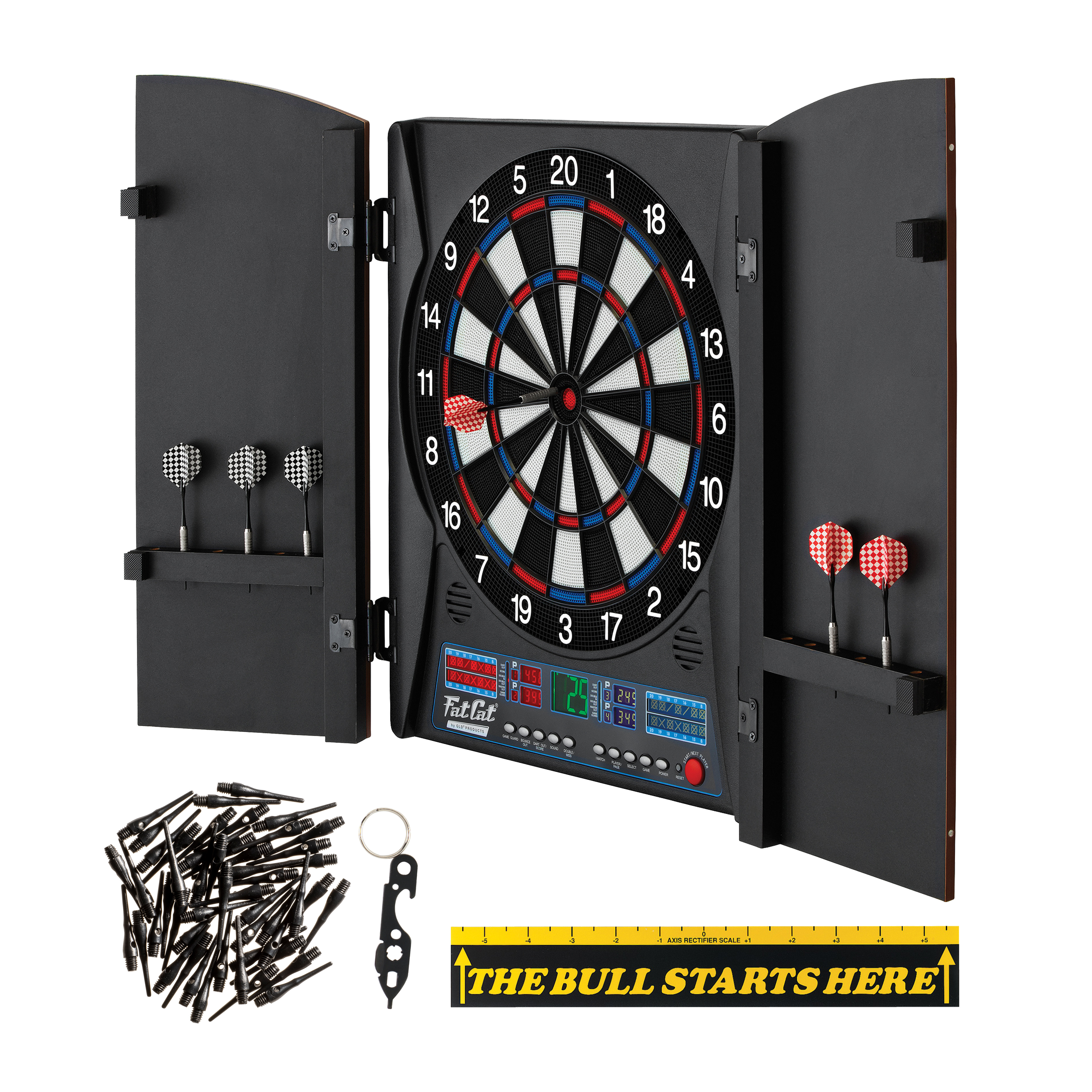 Fat Cat Electronx Electronic Dartboard, Throw Line Marker, Dart