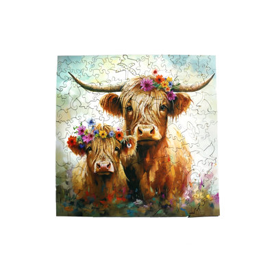 Bison - casse-tête en bois par Wizardi F07N9-4