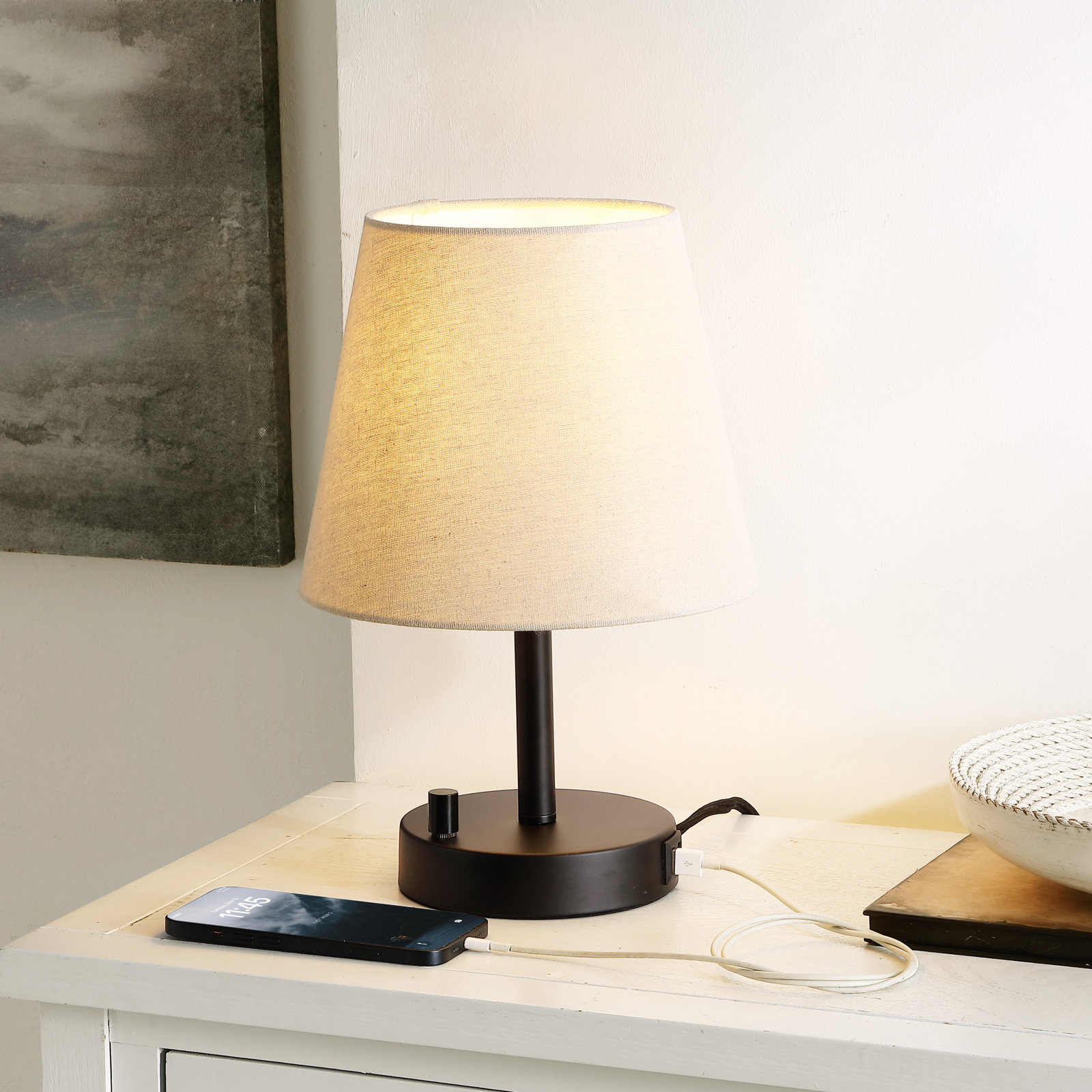 Daina Metal USB Desk Lamp