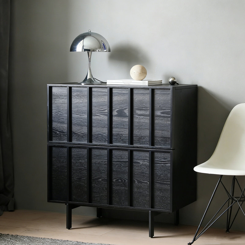 Commode d'appoint Spinks, Noir