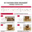 Manufactured Wood Desk Organiser
