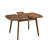  Extendable Solid Wood Dining Table, Walnut Color