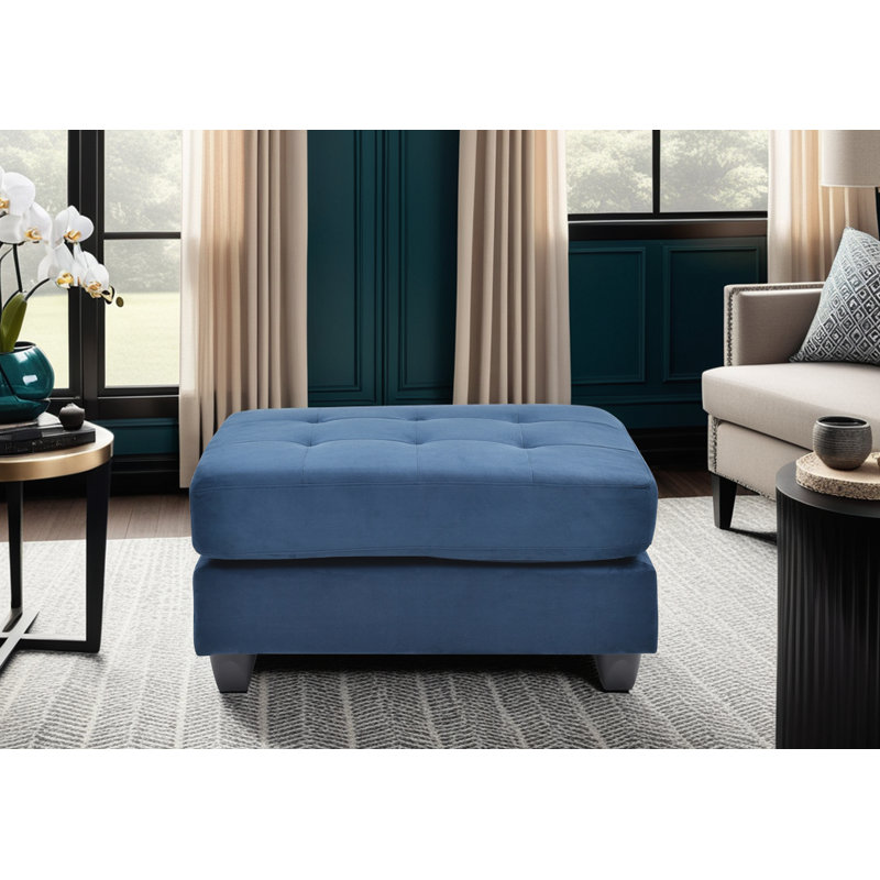 Asgard Ottoman, Navy Blue