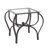 Ensemble de 3 tables basses décoratives en verre trempé Reiana