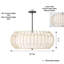 Luminaire suspendu charbon 1 lumière Watermill